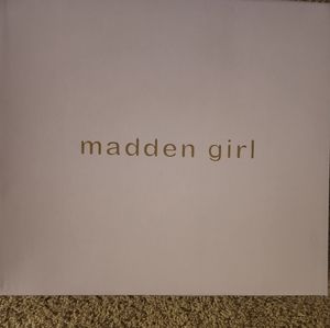 Madden Girl natural Patent Bootie